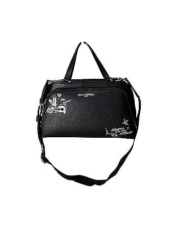 Karl Lagerfeld Paris Leather Satchel (view 1)