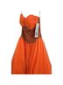 Jovani 100% Polyester Orange Cocktail Dress Size 0 - photo 5
