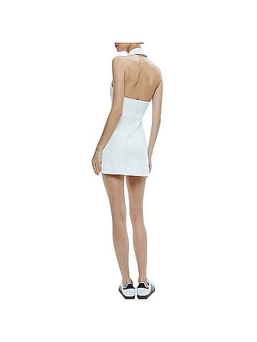 Alice + Olivia Kendall Denim Halter Mini Casual Dress (view 2)