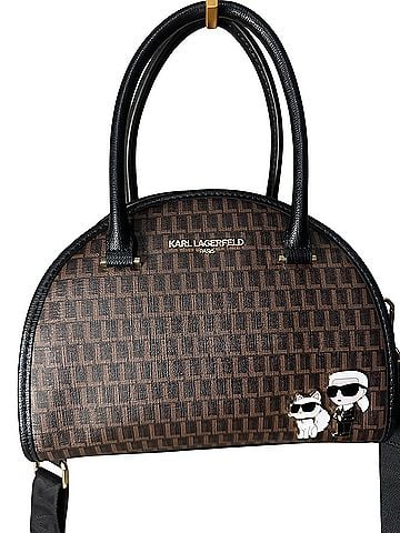 Karl Lagerfeld Paris Leather Satchel (view 1)