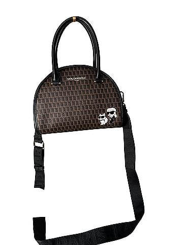 Karl Lagerfeld Paris Leather Satchel (view 2)