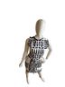 Ashley 100% Other Stripes Black White Cocktail Dress Size XXL - photo 1