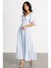 Baltic Born Floral Blue White Casual Dress Size 3X - photo 7