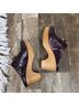 FRAME Camo Burgundy Mule/Clog Size 8 1/2 - photo 3