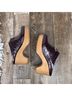 FRAME Camo Burgundy Mule/Clog Size 8 1/2 - photo 4