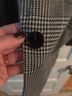 H&M Checkered-gingham Black White Blazer Size 12 - photo 3