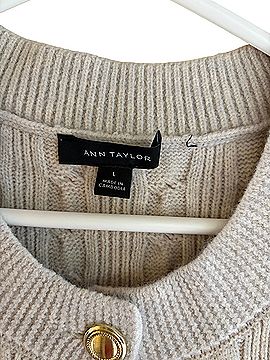 Ann Taylor Ann Taylor cable knit vest Sweater Vest (view 2)