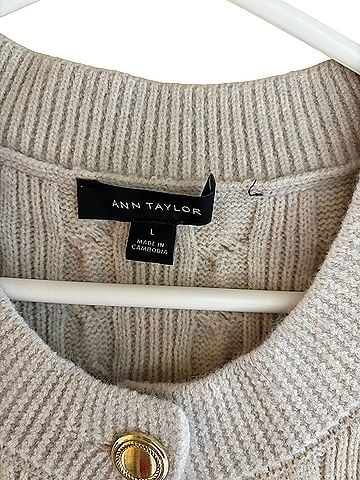 Ann Taylor Ann Taylor cable knit vest Sweater Vest (view 2)
