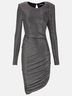 Veronica Beard Silver Gray Cocktail Dress Size XS - photo 6