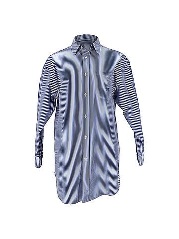 ETRO Etro Striped Logo-Embroidered Shirt in Light Blue Cotton (view 1)