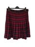 Lands' End Tropical Plaid Red Black Casual Skirt Size 12 - photo 2
