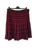 Lands' End Tropical Plaid Red Black Casual Skirt Size 12 - photo 1