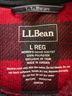 L.L.Bean 100% Polyester Checkered-gingham Red Black Pullover Sweater Size L - photo 3
