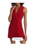 Alice + Olivia 98% Polyester 2% Elastane 100% Polyester Red Cocktail Dress Size 6 - photo 1