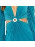 Mac Duggal 100% Polyester Teal Cocktail Dress Size 14 - photo 4