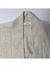Vince. Solid Stripes Ivory Wool Blazer Size L - photo 8