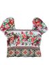 Antonio Melani Floral Multi Color Short Sleeve Blouse Size 8 - photo 2