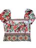 Antonio Melani Floral Multi Color Short Sleeve Blouse Size 8 - photo 1