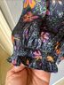 Current Air 100% Polyester Floral Blue Purple Casual Dress Size S - photo 7
