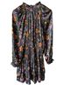 Current Air 100% Polyester Floral Blue Purple Casual Dress Size S - photo 2