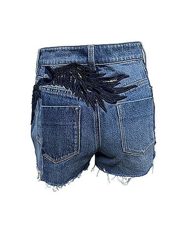 Miss Sixty Angel Kiss Button Fly Denim Shorts (view 2)