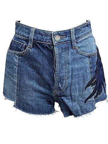 Miss Sixty Angel Kiss Button Fly Denim Shorts (view 1)