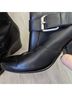 Giuseppe Zanotti 100% Leather Solid Black Boots Size EU 37 1/2 - photo 8