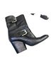 Giuseppe Zanotti 100% Leather Solid Black Boots Size EU 37 1/2 - photo 1