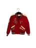 Coach 77% Wool 23% Nylon 90% Leather 67% Polyester 43% Cotton 86% Acrylic 27% Polyamide 4% Elastane 100% Polyester Stripes Red Black White Denim Jacket Size S - photo 1