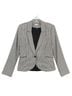 White House Black Market 84% Polyester 9% Rayon 5% Spandex 100% Polyester Houndstooth Black White Blazer Size 8 (petite) - photo 1
