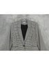 White House Black Market 84% Polyester 9% Rayon 5% Spandex 100% Polyester Houndstooth Black White Blazer Size 8 (petite) - photo 3