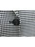 White House Black Market 84% Polyester 9% Rayon 5% Spandex 100% Polyester Houndstooth Black White Blazer Size 8 (petite) - photo 4