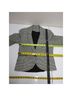White House Black Market 84% Polyester 9% Rayon 5% Spandex 100% Polyester Houndstooth Black White Blazer Size 8 (petite) - photo 6