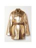 Dries Van Noten Solid Gold Tan Coat Size L - photo 4