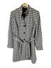 Evan Picone Houndstooth Black White Coat Size 6 - photo 1