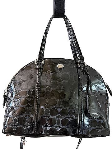 Coach Peyton Link C Leather Satchel (view 1)