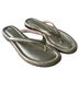 J.Crew 100% Leather Gold Flip Flops Size 9 - photo 1