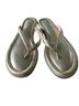 J.Crew 100% Leather Gold Flip Flops Size 9 - photo 2