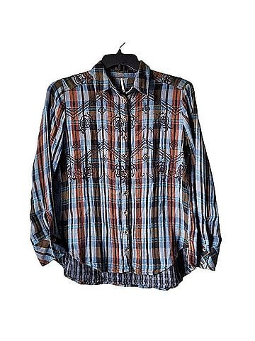 Free People Magical Plaid Long Sleeve T-Shirt (view 1)