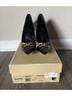 Michael Kors 100% Leather Animal Print Black Gold Brown Heels Size 9 1/2 - photo 4