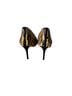 Michael Kors 100% Leather Animal Print Black Gold Brown Heels Size 9 1/2 - photo 2