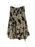 Soft Surroundings 100% Polyester Paisley Floral Brown Gold Casual Skirt Size M (petite) - photo 2