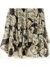 Soft Surroundings 100% Polyester Paisley Floral Brown Gold Casual Skirt Size M (petite) - photo 5