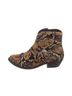 Golden Goose Snake Print Animal Print Brown Black Ankle Boots Size 6 - photo 1