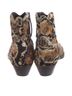 Golden Goose Snake Print Animal Print Brown Black Ankle Boots Size 6 - photo 2