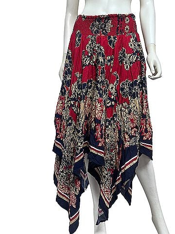 Denim 24/7 Bohemian Hem Active Skirt (view 1)