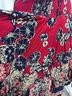 Denim 24/7 Floral Red Blue Ivory Active Skirt Size 18 - photo 3