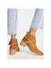 Free People 100% Leather Brown Tan Ankle Boots Size 9 - photo 4