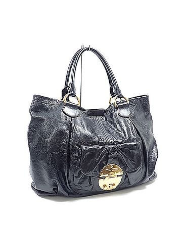 Miu Miu Miu Miu Miu tote bag for women, black leather. (view 1)