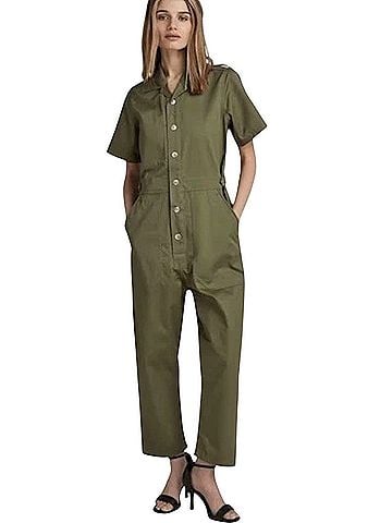 G-Star RAW Relaxed Short Sleeve in Sunlit Twill Jumpsuit (view 1)